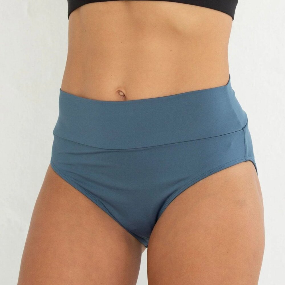 Hapari Ocean Blue Tummy Tuk Control Swim Suit Bottoms New
